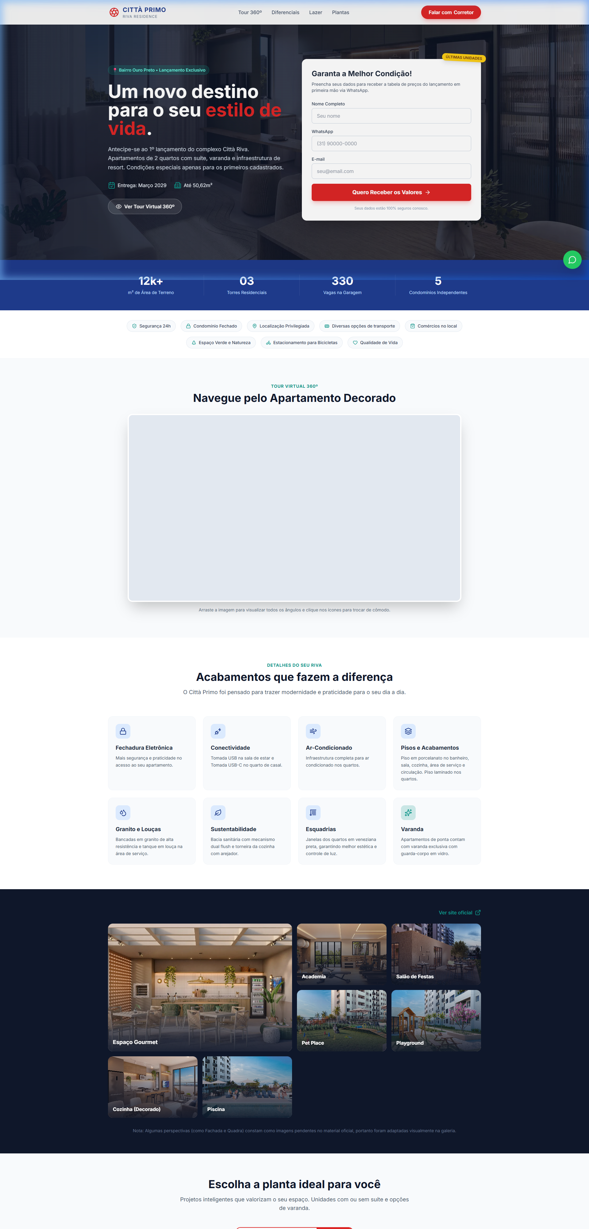 Projeto Corretora Thaty Citta - Web Design para Mercado Imobiliário por Climber Publicidade